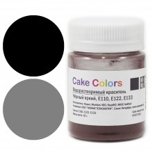 Краситель водорастворимый Черный яркий Cake Colors, 10г